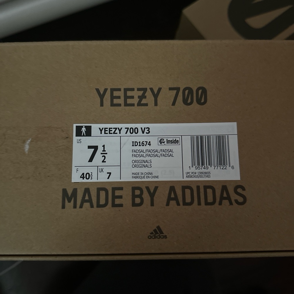 Yeezy Gray and Cream Sneakers - Picture 5 of 5